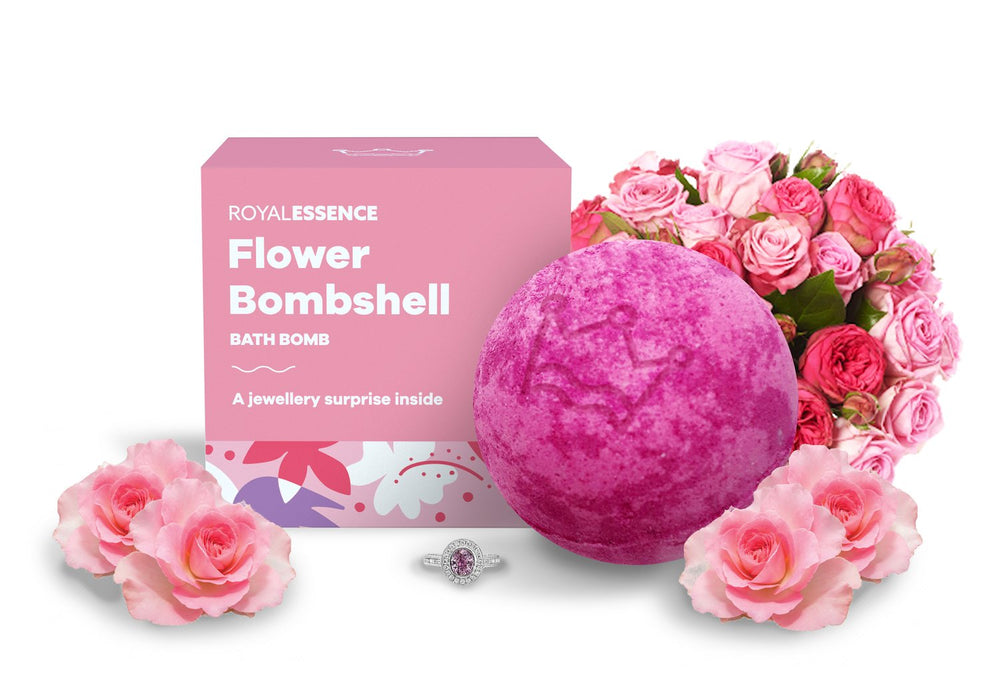 Flower Bombshell Bath Bomb - Ring Size 9