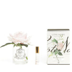COTE NOIRE PERFUMED NATURAL TOUCH SINGLE ROSES - CLEAR - IVORY WHITE - GMR01