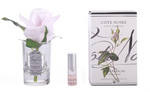 Cote Noire Perfumed Natural Touch Rose Bud Clear - French Pink Silver Badge - GMR46