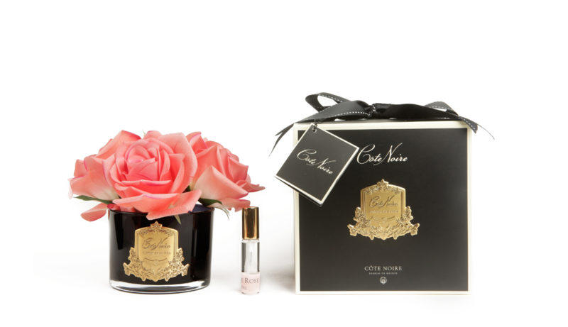 Cote Noire Perfumed Natural Touch 5 Roses Black - White Peach - GMRB65