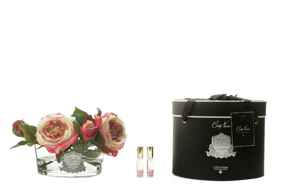 COTE NOIRE - LUXURY RANGE OVAL FRENCH GARDEN PEONIES - SILVER BADGE - LOV06 SALES WHILST STOCKS LAST