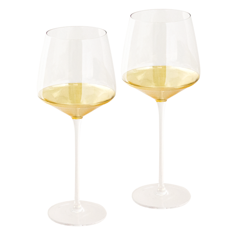 Estelle Gold Set of 2 Wine Glasses