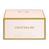 Cristina Re - Celine Luxe Ivory Teacup & Saucer SALE ITEM!