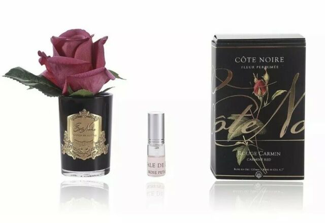 Côte Noire Perfumed Natural Touch Rose Bud in Black - Carmine Red GMRB44