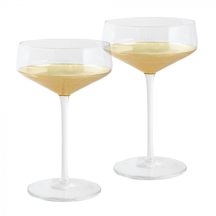 Estelle Gold Set of 2 Champagne Glasses