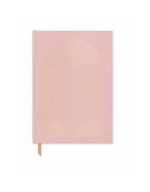 HARD COVER SUEDE CLOTH JOURNAL WITH POCKET | RADIANT RAINBOW