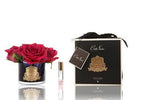 Côte Noire Perfumed Natural Touch 5 Roses in Black- Carmine Red - LUVBOX