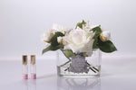 Cote Noire -Luxury Range Tea Rose Clear Oval Glass -Pink Blush LOV02 SALE